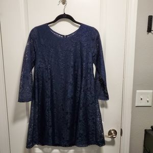 Abercrombie & Fitch Dark Blue Lacy Dress